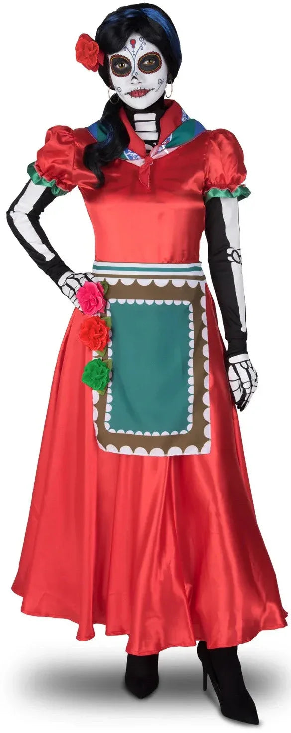 Disfraz de Catrina Rosabella para Adulto Catrina Viving